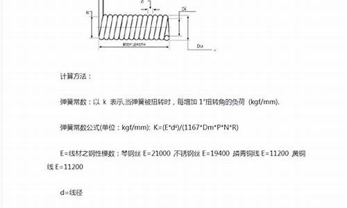 扭力弹簧扭力计算_扭转弹簧扭力计算